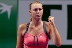 Мария Шарапова на  турнире WTA